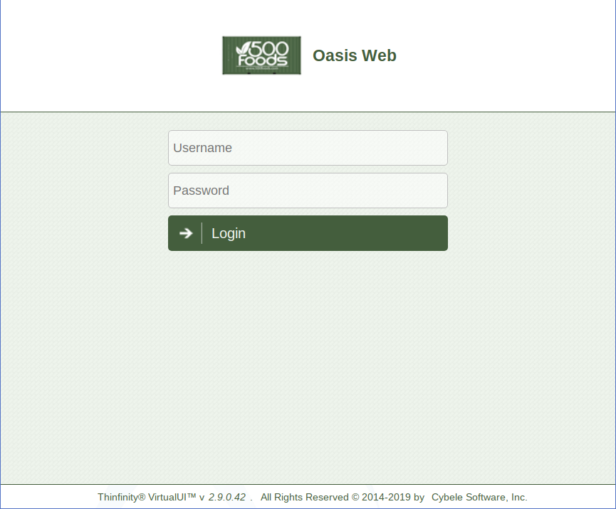 Oasis Web Login Logo